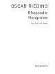 Rhapsodie Hongroise Op26: Violin and Piano (Bosworth)