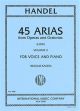 45 Arias From Operas And Oratorios Vol.2: Low Voice & Piano (International)