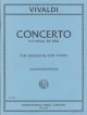 Bassoon Concerto E Minor: Rv484: Bassoon & Piano (International)