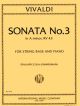 Sonata No.3 A Minor Rv43: Double Bass & Piano ( International)