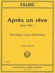 Faure: Apre Un Reve: Op 7: No 1: Trio: Violin Cello and Piano (eguchi)