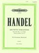 Air and Variations From Suite No.5: Harmonious Blacksmith: Piano  (Peters)