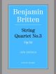 Britten: String Quartet No 3: Score (Faber)