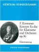Concerto In Eb Op36: Clarinet & Piano (Kunzelmann)