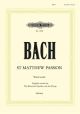 St Matthew Passion: Vocal Score: English Version (Peters)