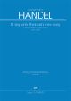 O Sing Unto The Lord A New Song: Hwv249B:  Vocal Upper