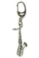 Gift: Keyring: Saxophone: Pewter