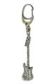 Gift: Keyring: Bass Guitar: Pewter