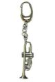 Gift: Keyring: Trumpet: Pewter