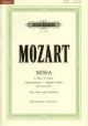 Missa Brevis C Major; Sparrow Mass KV220: Vocal Score (Peters)