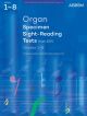ABRSM New Specimen Sight-Reading And Transposition Tests For Organ