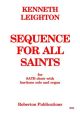 Sequence For All Saints: Vocal Score  (Roberton)