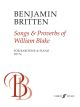 Songs And Proverbs Of Wiliam Blake: Baritone Voice & Piano (Faber)