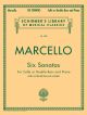 6 Sonatas: Cello Or Double Bass & Piano (Schirmer)
