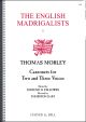 Canzonets To Tow & Three Voices (1595/1583) (S&B)