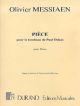 Piece Pour Le Tombeau De Paul Dukas: Piano