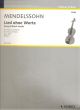 Songs Without Words: Violin & Piano (Schott)