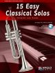 Play-Along Series 15 Easy Classical Solos: Trumpet & Piano: Book & Audio