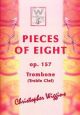 Pieces Of Eight: OP157 Trombone Treble Clef & Piano (Wiggins)