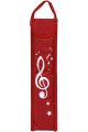 Musicwear Treble Clef Descant Recorder Bag - Red