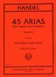 45 Arias From Operas And Oratorios Vol.3: High Voice & Piano (International)