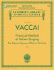 Practical Method Of Italian Singing Mezzo Soprano (Alto) Or Bari) Book & Audio (Schirmer)