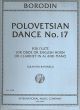Polovtsian Dances Flute ( Or Oboe English Horn Clarinet In A) & Piano