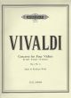 Concerto For Four Violins In B Minor: Full Score
