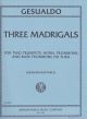 Three Madrigals: Brass Ensemble: Score And Parts