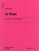 12 Duos Descant And Treble Recorder