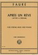 Apres Un Reve Op.7/1 (After A Dream) Double Bass And Piano  (International)