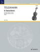 Six Sonatinas For Viola And Basso Continuo