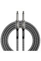 Kirlin Guitar Lead 6m/20f Fabric Straight Jacks