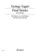 Five Pieces Piano Duet (Schott)