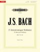 15 Three Part Inventions BWV 787-801 Piano (Peters)