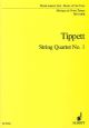 String Quartet: No1: Score (schott)