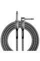Kirlin Guitar Lead 3m/10f Fabric Straight To Angled Jacks