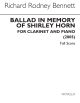 Ballad In Memory Of Shirley Horn  For Clarinet And Piano (Novello)
