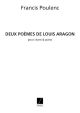 Deux Poemes De Louis Aragon: Vocal and Piano: (Salabert)