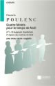 O magnum Mysterium (from Quatre Motets): SATB a Cappella: (Salabert)