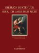 Herr, ich lasse dich nicht BuxWV 36.  Facsimile of the autograph set of parts in Uppsala University