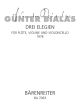 Elegies (3). : Mixed Ensemble: (Barenreiter)