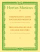 Trio Sonatas by Old English Masters, Bk.1. (W Williams, Sonata in A min, W Corbet, Sonata in C maj).