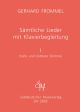 Complete Songs with Piano Accompaniment, Vol.1 (low and medium voice).: Voice: (Barenreiter)