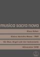 Kleine deutsche Messe (Missa brevissima)  (1969) (G-L). : Choral: (Barenreiter)