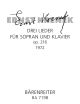 Lieder, Drei Op.216. Nach Gedichten von Lilly von Sauter (1972) (G) : Voice: (Barenreiter)