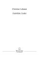 Sacred Songs (G). : Choral: (Barenreiter)