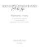 Memento vivere (1974). : Choral: (Barenreiter)