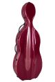 Hidersine Wine Red Fibreglass Cello Case