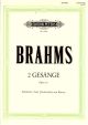 Zwei Gesange: Two Songs: Op91: Vocal With Viola Or Cello And Piano